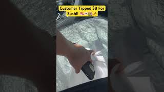 Uber Eats Customer Tipped 8 For Sushi 🇯🇵🍱🍣🥢🚗 shorts japanesefood fooddelivery gigworker [upl. by Akihsar]