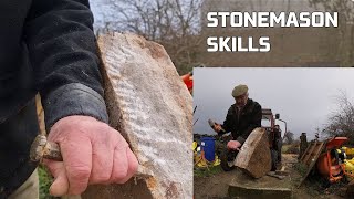 Time lapse of a dry stone moongate built in Wiltshire England [upl. by Eanrahs]