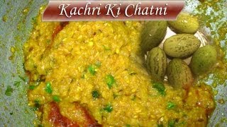 Kachri Chatni Recipe Rajasthani special kachri chatni  chakh ke banaye kachri ki chatni [upl. by Anilocin]