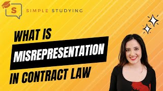 What is misrepresentation in contract law [upl. by April199]