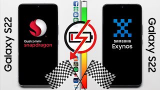 Galaxy S22 Snapdragon vs Exynos Speed amp Battery Test [upl. by Methuselah]