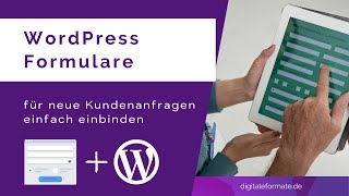 WordPress Formular erstellen  Kontaktformulare für deine Webseite [upl. by Azzil]