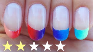 Nail Art Facile  French Colorée♡ [upl. by Leelah581]