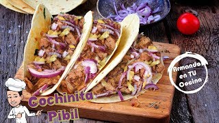 Cochinita Pibil en olla de lento cocimiento [upl. by Lockwood715]