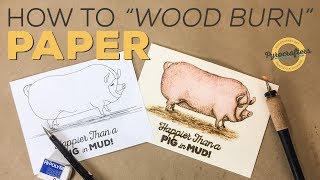 How to Wood Burn Paper Pyrography Pattern by Pyrocrafters [upl. by Claretta779]