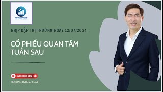 NHỊP ĐẬP THỊ TRƯỜNG NGÀY 12072024 CỔ PHIẾU QUAN TÂM TUẦN SAU [upl. by Natascha939]