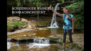 Scheidegger Wasserfälle  Rohrachschlucht Allgäu [upl. by Eioj]