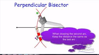 Perpendicular Bisector GCSE IGCSE maths [upl. by Rambort]