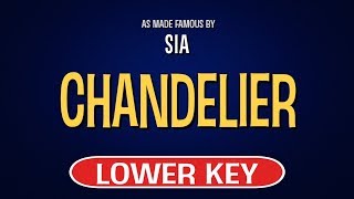 Sia  Chandelier  Karaoke Lower Key [upl. by Anelagna]