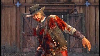 Red Dead Redemption  John Marstons Death final battle amp ending [upl. by Persse]