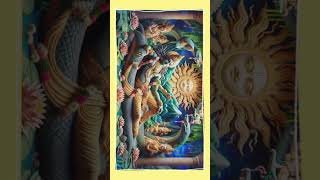 Vishnus Divine Cosmic Rest  Serpent Ananta Shesha  Short [upl. by Nessa]