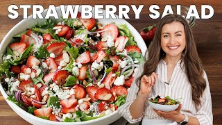 Easy Strawberry Salad with Honey Vinaigrette [upl. by Ultann24]