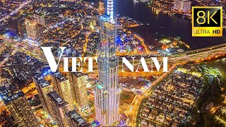 Cities of Vietnam 🇻🇳 in 8K ULTRA HD 60 FPS Drone Video [upl. by Mahau655]