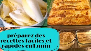 gratin au endive braisées et au jambon halal😋facile et rapide [upl. by Airdnaxela]