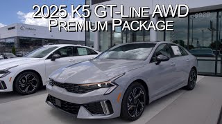 New Wolf Gray 2025 Kia K5 GTLine AWD Premium Package at Parkside Kia [upl. by Newcomb851]