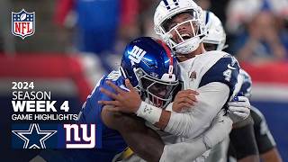 Dallas Cowboys vs New York Giants Game Highlights  NFL 2024 Season Week 4 [upl. by Brigette871]