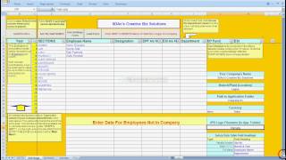 Advanced Payslip Generator DEMO 1  Modeless Data Entry Form MS ExcelVB Driven Version 2012 [upl. by Feenah784]