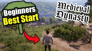 Best Spring Start  Ep 1  Medieval Dynasty Gameplay [upl. by Draneb]