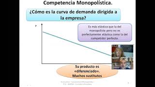 Video de contenidos teóricos de Competencia Monopolística  Economía I FCE UNPSJB CRD 1 [upl. by Eekaz]