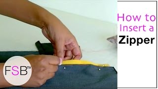 Inserting a Zipper into a Seam [upl. by Ros260]