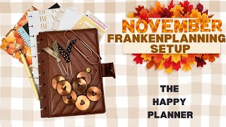 The Happy Planner November Frankenplanner setup Fall Refresh [upl. by Eneli]