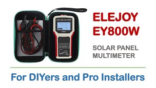 Elejoy E800W Solar Panel Multimeter Test amp Review TAGALOG [upl. by Manfred]