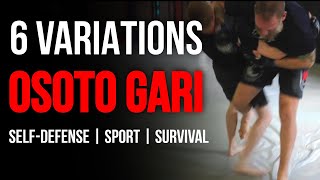 6 Ways To Use Osoto Gari Throw For SelfDefense Sport or Survival [upl. by Eltsyek]