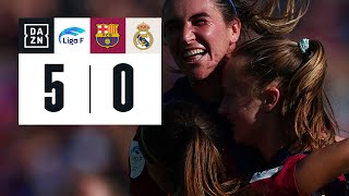 FC Barcelona vs Real Madrid CF 50  Resumen y goles  Highlights Liga F [upl. by Rema]