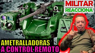 MILITAR COLOMBIANO reacciona a las AMETRALLADORAS a CONTROL REMOTO [upl. by Lehman830]