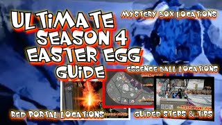 ULTIMATE OUTBREAK SEASON 4 EASTER EGG GUIDE COLD WAR ZOMBIESRED PORTALSMYSTERY BOXESESSENCE BALL [upl. by Chapen]