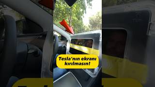 Tesla için ekran koruyucu aldım [upl. by Anivid]