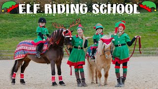 ELF RIDING SCHOOL WITH HARLOW AND LEXI VLOGMAS [upl. by Faxun50]