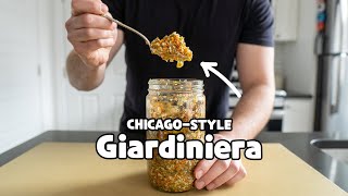 HOMEMADE ChicagoStyle Giardiniera Italian Pickle Condiment [upl. by Ahsinej]