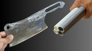 Dont throw away your PVC pipes I will show you how to make a knife handle out of PVC [upl. by Isiad]