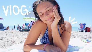 a random VLOG beach day sunrise grwm food  more [upl. by Lathrop]