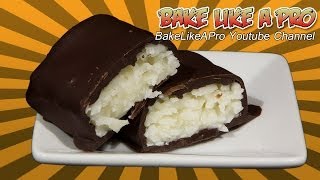 Super Easy Chocolate Bounty Bars Recipe   Mounds  Almond Joy [upl. by Ytak]