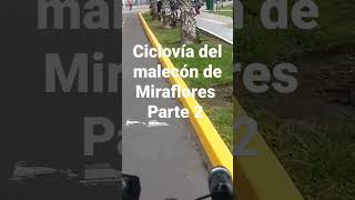 Ciclovía del malecón de Miraflores [upl. by Anaujd218]