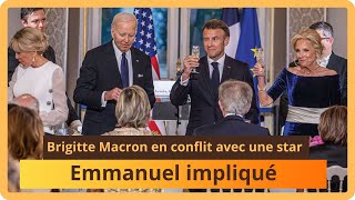 Brigitte Macron brouillée avec une actrice célèbre  Emmanuel en cause [upl. by Adlee993]