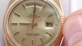 How to Set Day amp Date on Your Rolex Watch [upl. by Janik802]