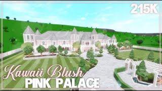 ROBLOX  Bloxburg 215k Blush Pink Kawaii Palace  Pt1  Tour  Speedbuild  Screenies [upl. by Irol]