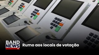 Urnas eletrônicas saem dos cartórios eleitorais em SP  BandNews TV [upl. by Aicre887]