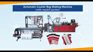 Automatic Courier Bag Machine With Waybill Pocket [upl. by Daahsar35]