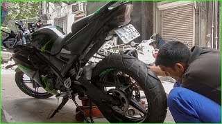 Yamaha R15s New Tyre  Michelin Pilot sporty [upl. by Steady]