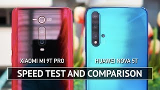 Xiaomi Mi 9T Pro vs Huawei Nova 5T SPEED TEST [upl. by Edelsten88]