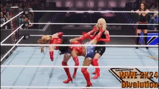 WWE 2K24 The Rockers Vs Beverley Hills Gals  Tag Team No DQ [upl. by Weintrob978]