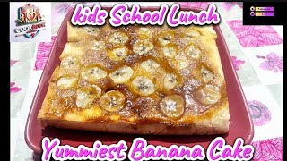 Healthy Banana Cake Recipe for Kids Lunchboxes Cookbook Recipes [upl. by Annuahsal429]