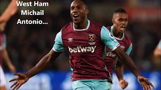 Michail Antonio West Ham Chant With Lyrics On Screen [upl. by Notsuj]