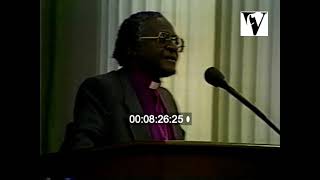 1985 archive For Freedom In South Africa Desmond Tutu California Legislature Apartheid [upl. by Ahseiyn]