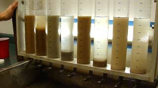 Polymer Flocculants in Wastewater Treatment  Clearwater Industries Jar Test [upl. by Stanislaus225]