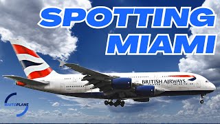 SPOTTING Aeropuerto Internacional MIAMI  MIA Plane Spotting [upl. by Volnak530]